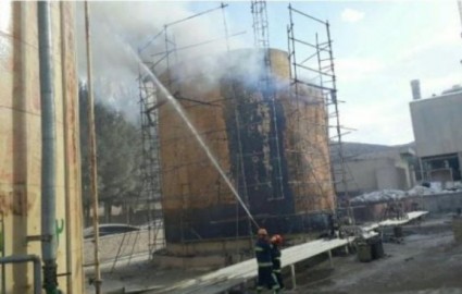 آتش سوزی در کارخانه ای جنوب بیرجند مهار شد