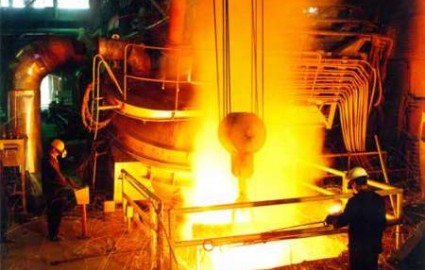 سومین رکورد تولید ذوب آهن اصفهان در سال رونق تولید