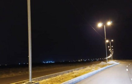 مشارکت در تکمیل پروژه بهساری و تامین روشنایی محور فرودگاه سیرجان