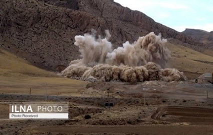 اولین انفجار در معدن مس تکنار بعد از یکسال توقف