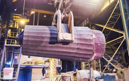تولید نخستین شمش فوق سنگین ۱۱۰ تنی فولادی کشور در اسفراین
