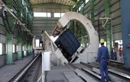 تعمیرات اساسی واگن برگردان شرکت ذوب آهن اصفهان